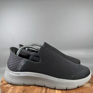 Skechers Mens Shoes Size 9.5 Gray Slip-ins Go Walk Hands Free Style 216491